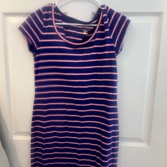 Lilly Pulitzer Navy and Pink Stripe dress  sz s - Picture 2 of 4